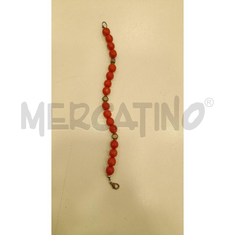 BRACCIALE PASTA DI CORALLO+CIOND MET | Mercatino dell'Usato Roma viale tirreno 2