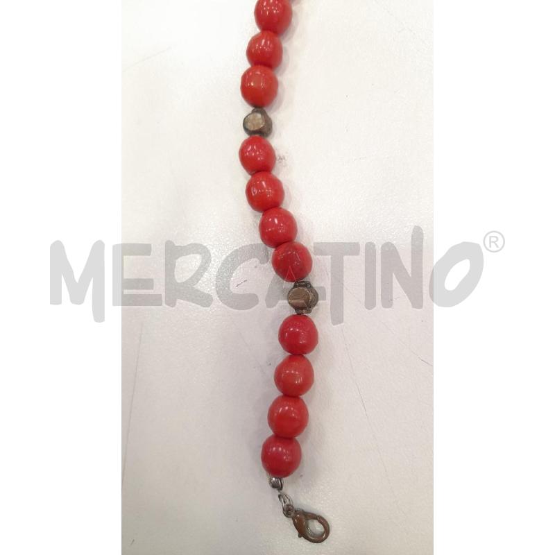 BRACCIALE PASTA DI CORALLO+CIOND MET | Mercatino dell'Usato Roma viale tirreno 3