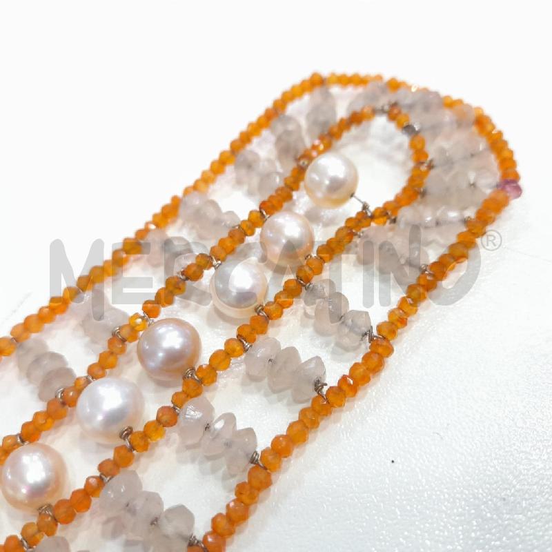 BRACCIALE PERLINE PIETRINE BIA ARA | Mercatino dell'Usato Roma viale tirreno 3