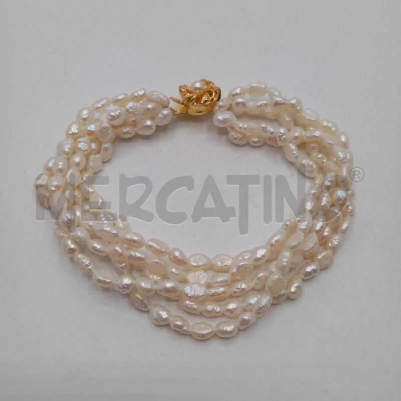 BRACCIALE PIU FILI PERLINE FIUME CHIUS GI | Mercatino dell'Usato Roma viale tirreno 1