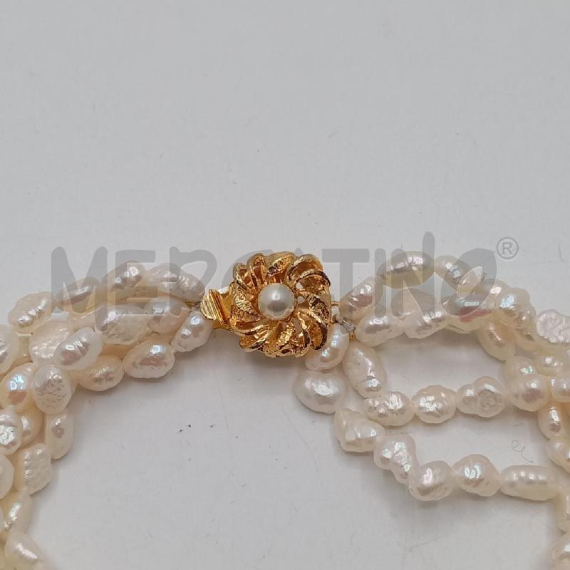 BRACCIALE PIU FILI PERLINE FIUME CHIUS GI | Mercatino dell'Usato Roma viale tirreno 2