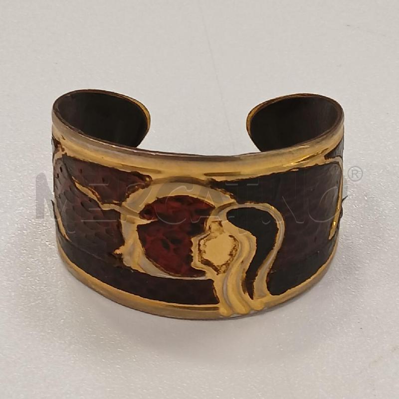 BRACCIALE RIGIDO APERTO GI PITON MA PELLE VOLTO DONNA  | Mercatino dell'Usato Roma viale tirreno 1