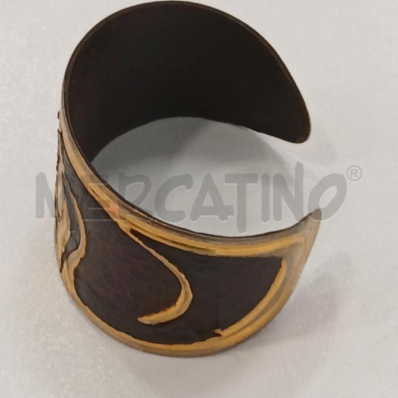 BRACCIALE RIGIDO APERTO GI PITON MA PELLE VOLTO DONNA  | Mercatino dell'Usato Roma viale tirreno 2