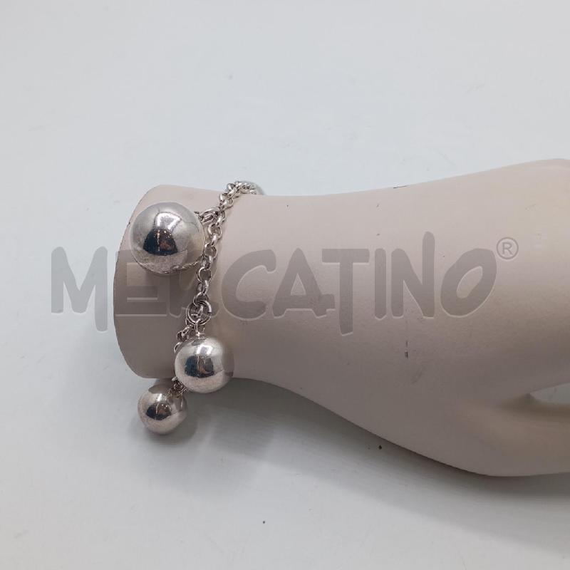 BRACCIALE SFERE ARGENTATO | Mercatino dell'Usato Roma viale tirreno 1