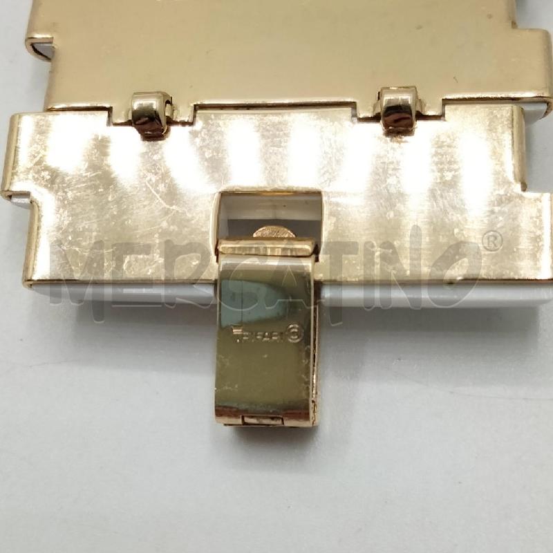 BRACCIALE TRIFARI CON PANNELLO A BARRE IN RESINA BIANCA | Mercatino dell'Usato Roma viale tirreno 3