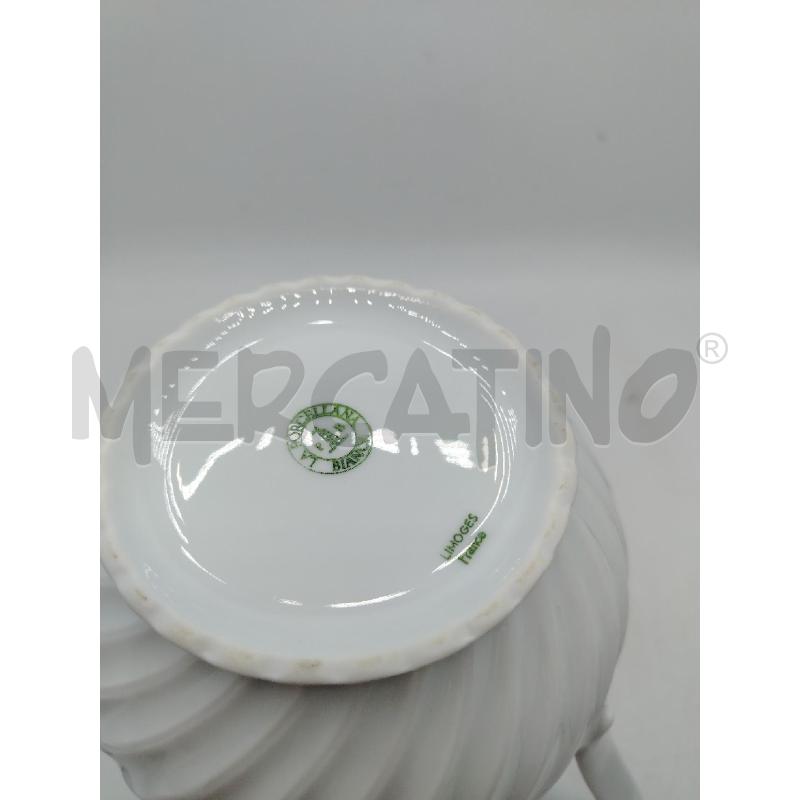 CAFFETTIERA PORCELLANA LIMOGES BIANCA | Mercatino dell'Usato Roma viale tirreno 3