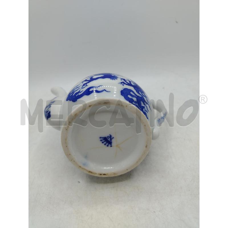 CAFFETTIERA PORCELLANA ORIENTALE DEC BLU | Mercatino dell'Usato Roma viale tirreno 4