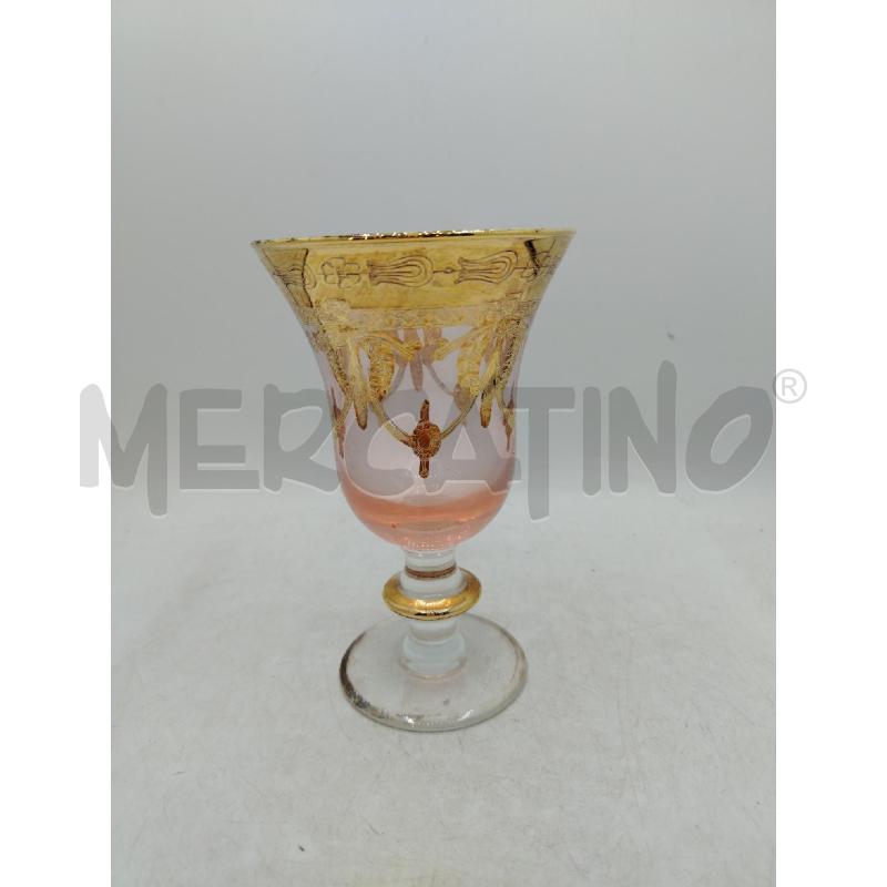 CALICE CRISTALLO DEC ORO | Mercatino dell'Usato Roma viale tirreno 1