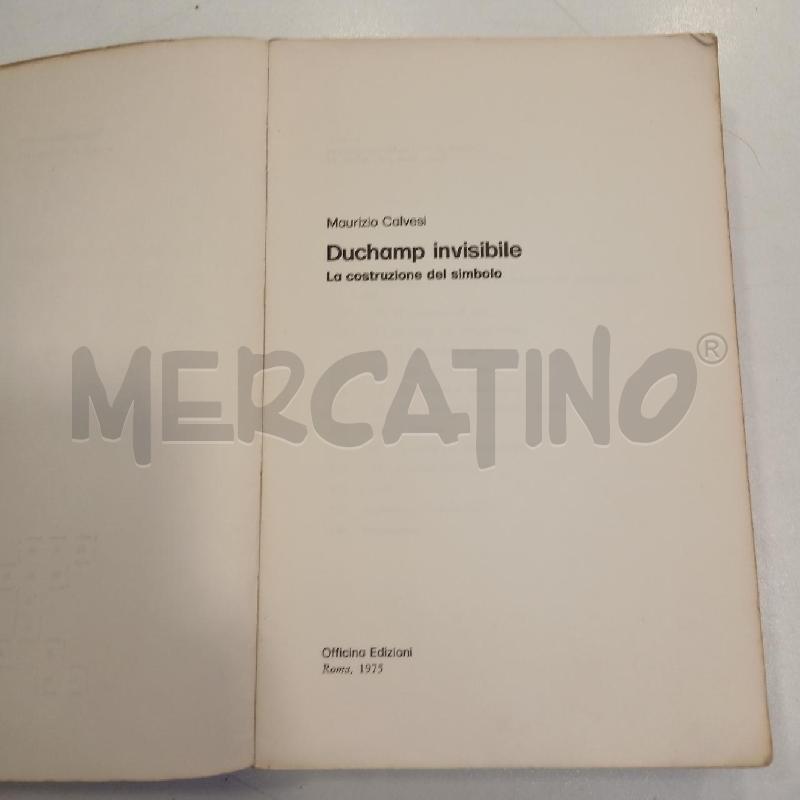 CALVESI DUCHAMP INVISIBILE | Mercatino dell'Usato Roma viale tirreno 4