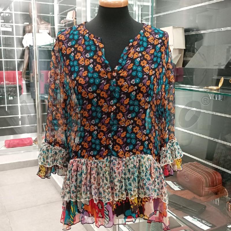 CAMICIA D DENNY ROSE FANTASIA FLOREALE | Mercatino dell'Usato Roma viale tirreno 1