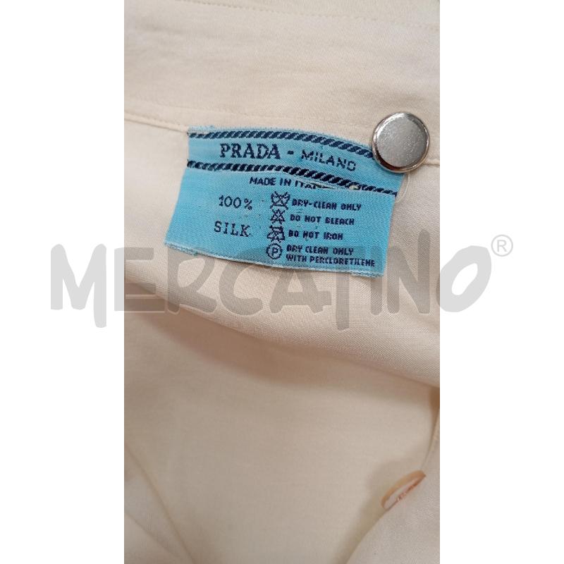 CAMICIA D PRADA CREMA | Mercatino dell'Usato Roma viale tirreno 4