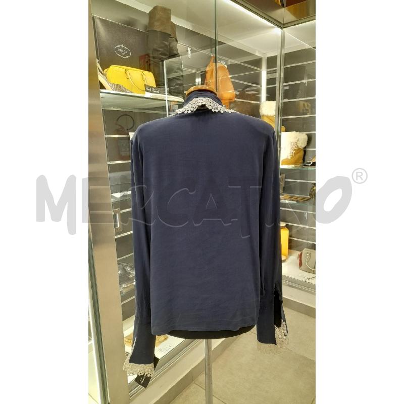 CAMICIA D VALENTINO BL VELATA MERLETTO BI PROFILI | Mercatino dell'Usato Roma viale tirreno 2