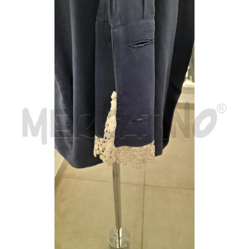 CAMICIA D VALENTINO BL VELATA MERLETTO BI PROFILI | Mercatino dell'Usato Roma viale tirreno 4