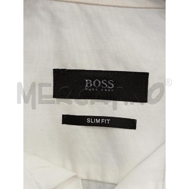 CAMICIA U BOSS SLIM FIT BIANCO | Mercatino dell'Usato Roma viale tirreno 4