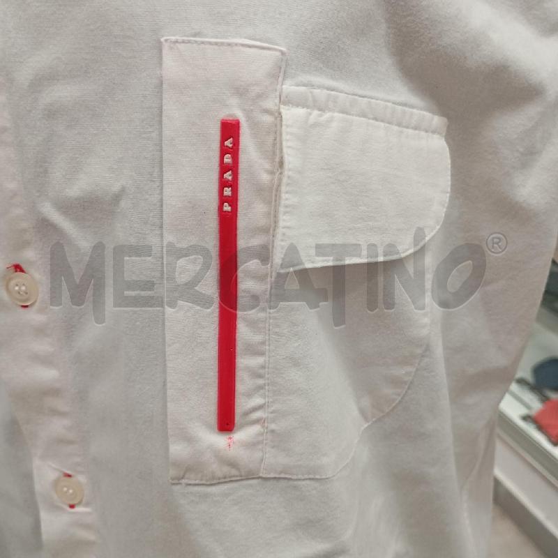 CAMICIA U PRADA BIANCO  | Mercatino dell'Usato Roma viale tirreno 4