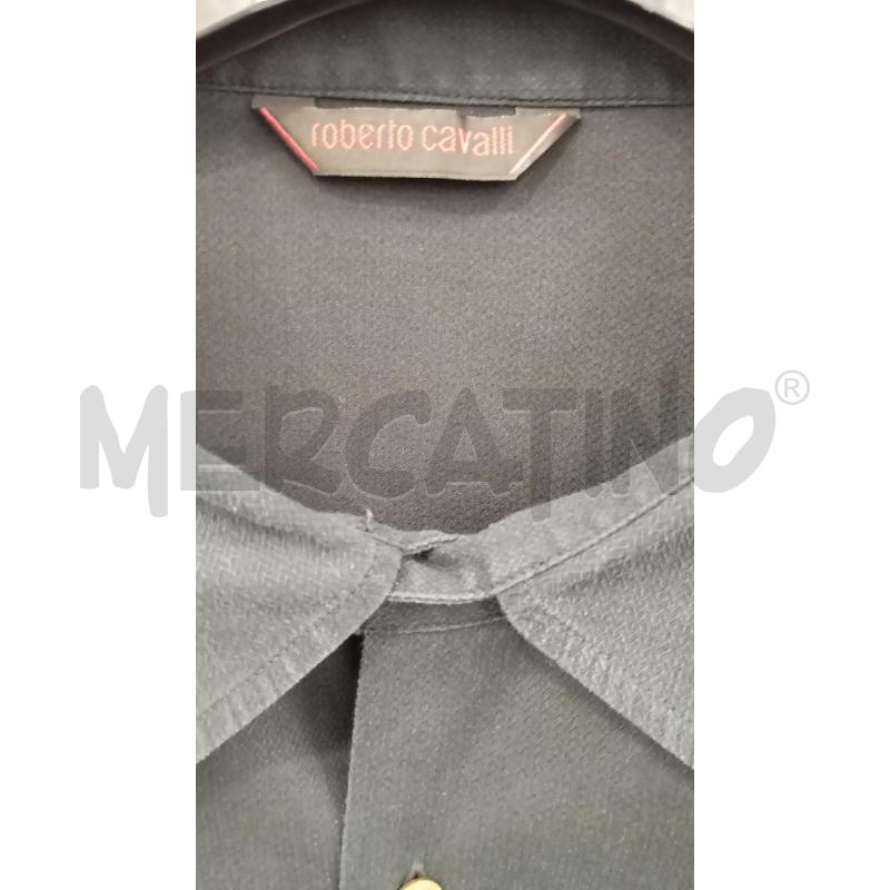 CAMICIA U ROBERTO CAVALLI NERO | Mercatino dell'Usato Roma viale tirreno 3