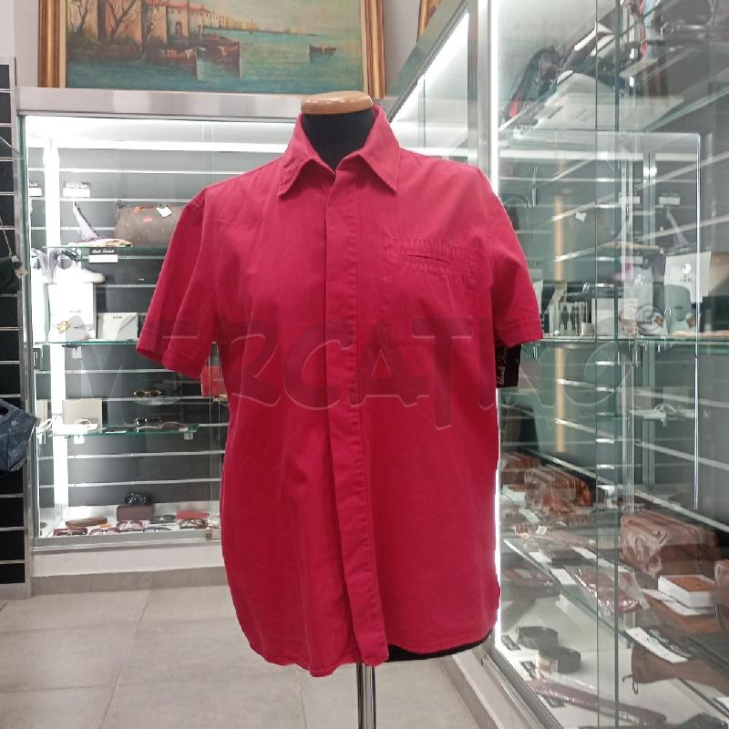 CAMICIA U VERSU VERSACE VINTACE ROSSO  | Mercatino dell'Usato Roma viale tirreno 1