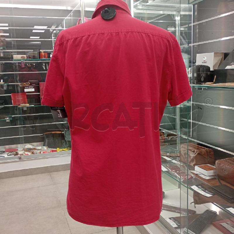 CAMICIA U VERSU VERSACE VINTACE ROSSO  | Mercatino dell'Usato Roma viale tirreno 2
