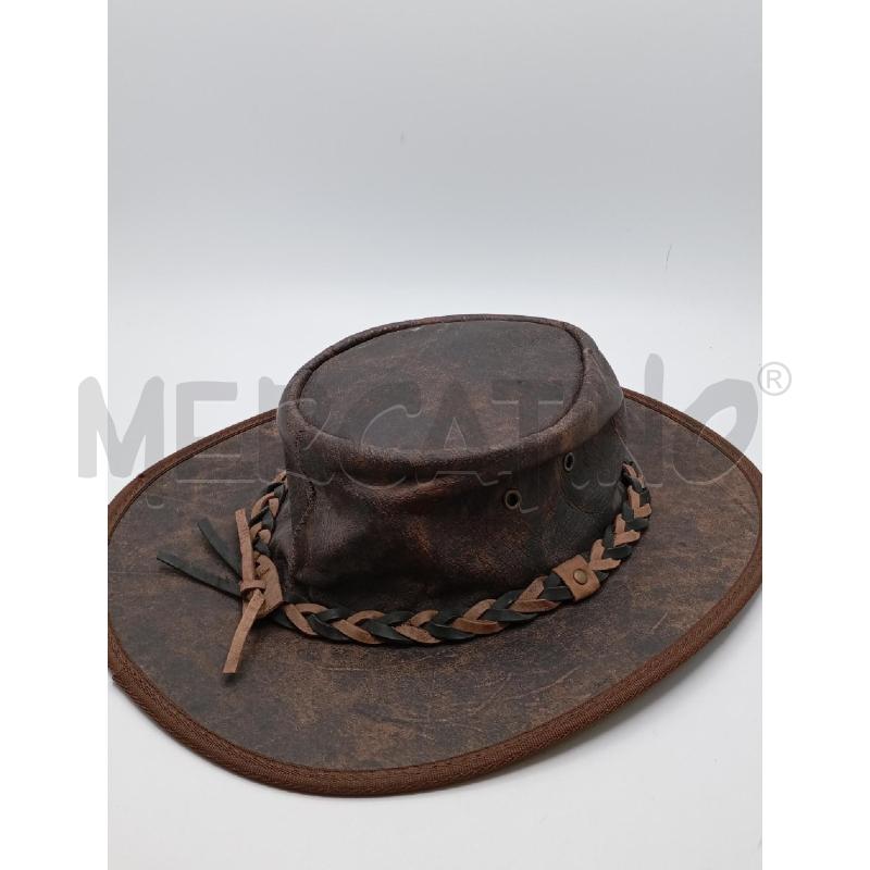 CAPPELLO U BARMAH MA PELLE SFUMATURE TRECCIA | Mercatino dell'Usato Roma viale tirreno 2