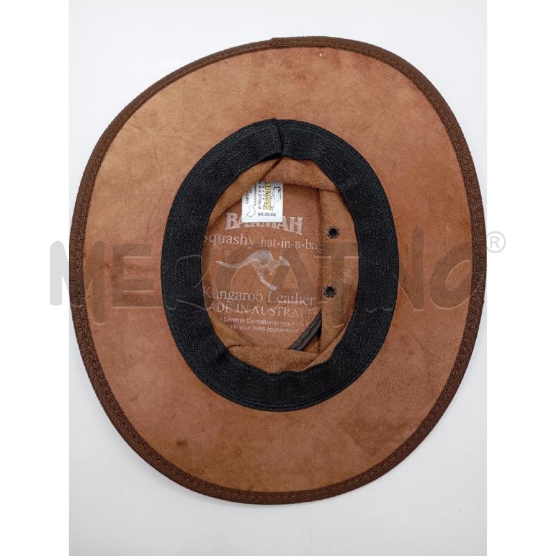 CAPPELLO U BARMAH MA PELLE SFUMATURE TRECCIA | Mercatino dell'Usato Roma viale tirreno 4