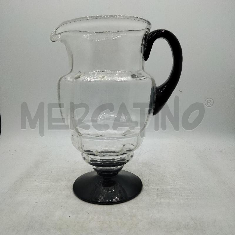 CARAFFA ART DECÒ BASE E MANICO NERO | Mercatino dell'Usato Roma viale tirreno 1