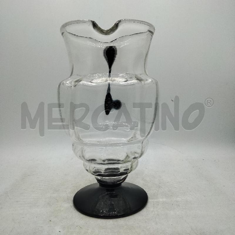 CARAFFA ART DECÒ BASE E MANICO NERO | Mercatino dell'Usato Roma viale tirreno 2