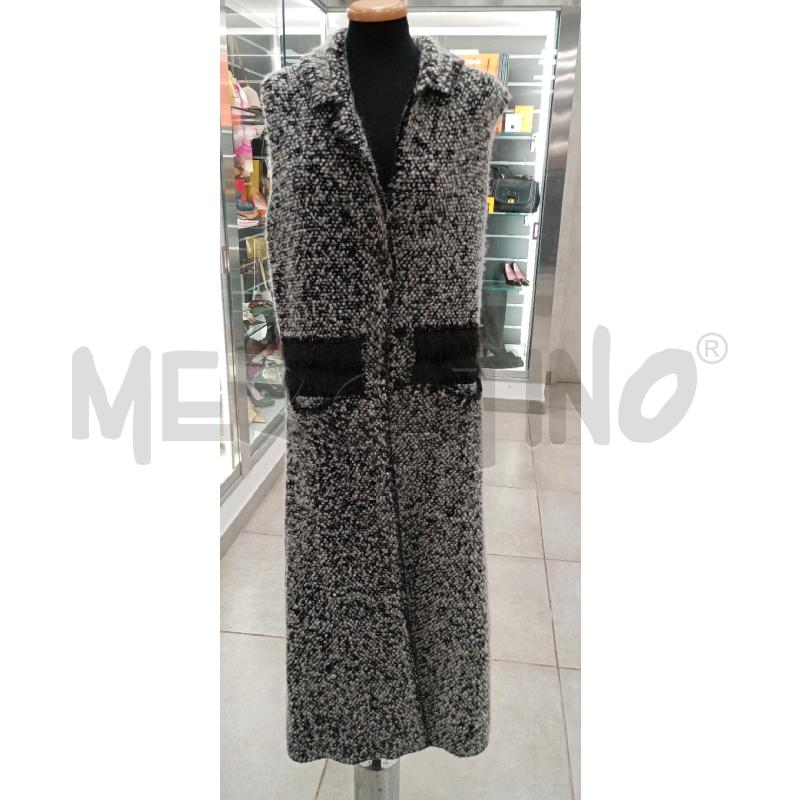 CARDIGAN D D.EXTERIOR NE GRI LUREX  | Mercatino dell'Usato Roma viale tirreno 1
