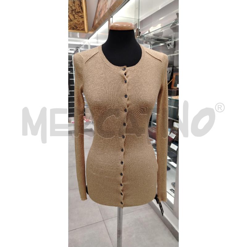 CARDIGAN D DOLCE & GABBANA DORATA GLITTWER COSTINE  | Mercatino dell'Usato Roma viale tirreno 1