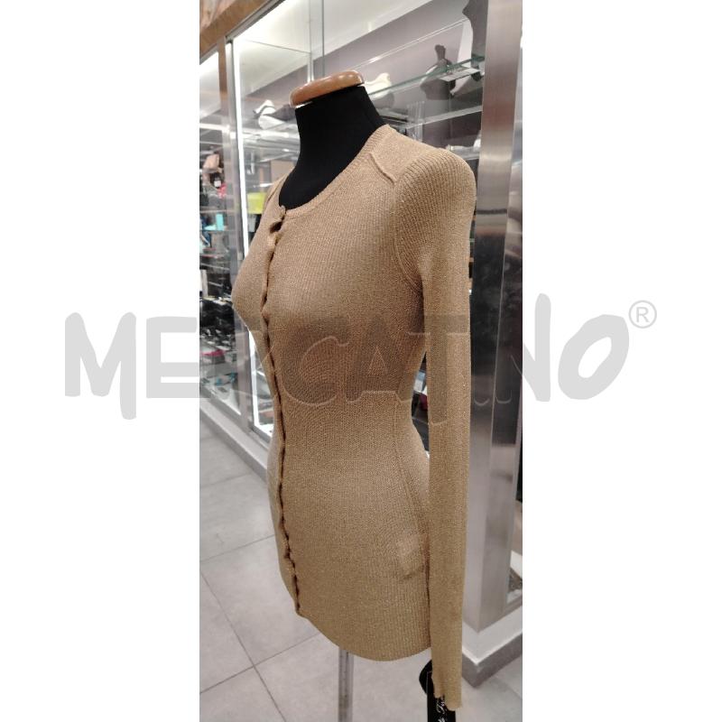 CARDIGAN D DOLCE & GABBANA DORATA GLITTWER COSTINE  | Mercatino dell'Usato Roma viale tirreno 2