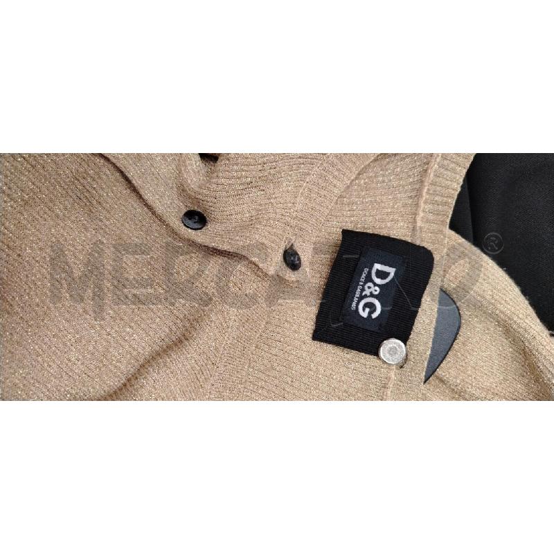 CARDIGAN D DOLCE & GABBANA DORATA GLITTWER COSTINE  | Mercatino dell'Usato Roma viale tirreno 4