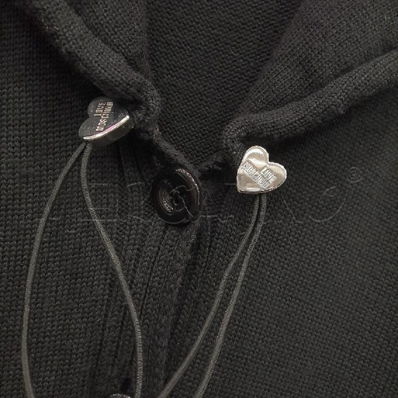 CARDIGAN D LOVE MOSCHINO NE GANCI CUORE GR COLLO BOTT FRONT  | Mercatino dell'Usato Roma viale tirreno 4