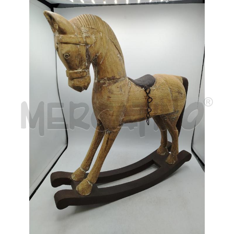 CAVALLO DONDOLO LEGNO | Mercatino dell'Usato Roma viale tirreno 1