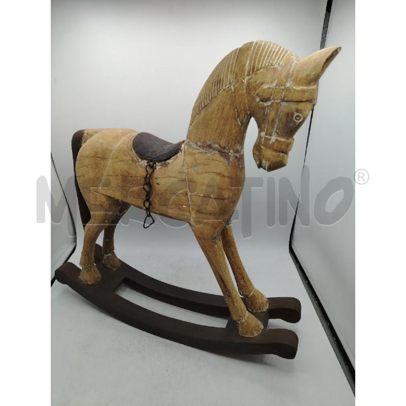 CAVALLO DONDOLO LEGNO | Mercatino dell'Usato Roma viale tirreno 2