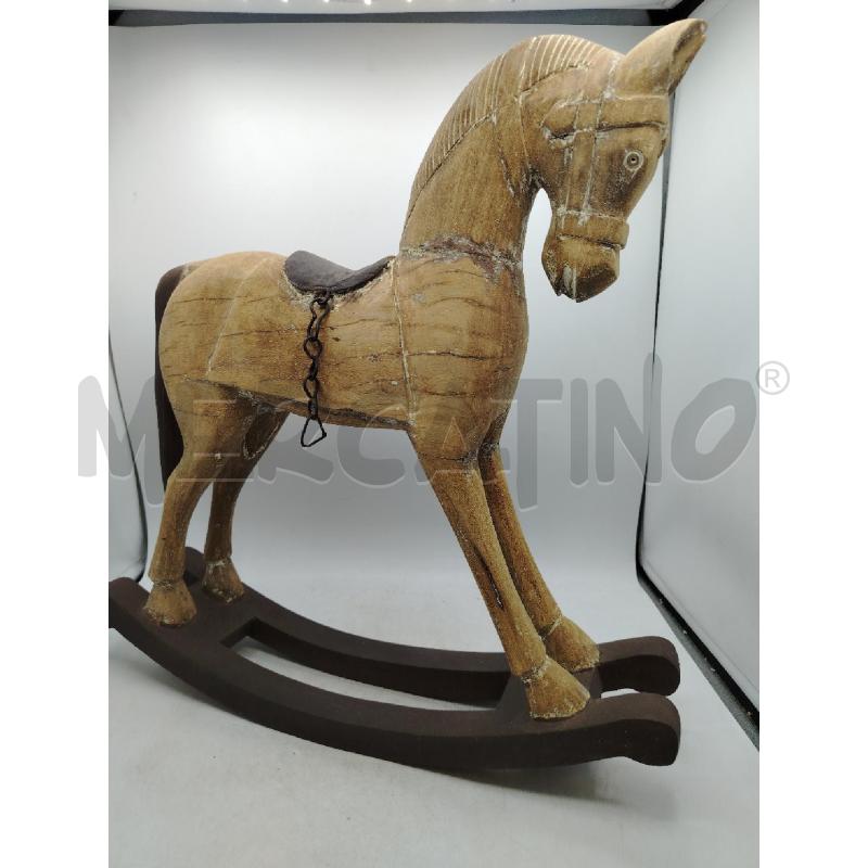 CAVALLO DONDOLO LEGNO | Mercatino dell'Usato Roma viale tirreno 3