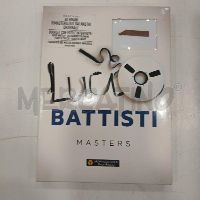 CD LUCIO BATTISTI MASTERS  | Mercatino dell'Usato Roma viale tirreno 1