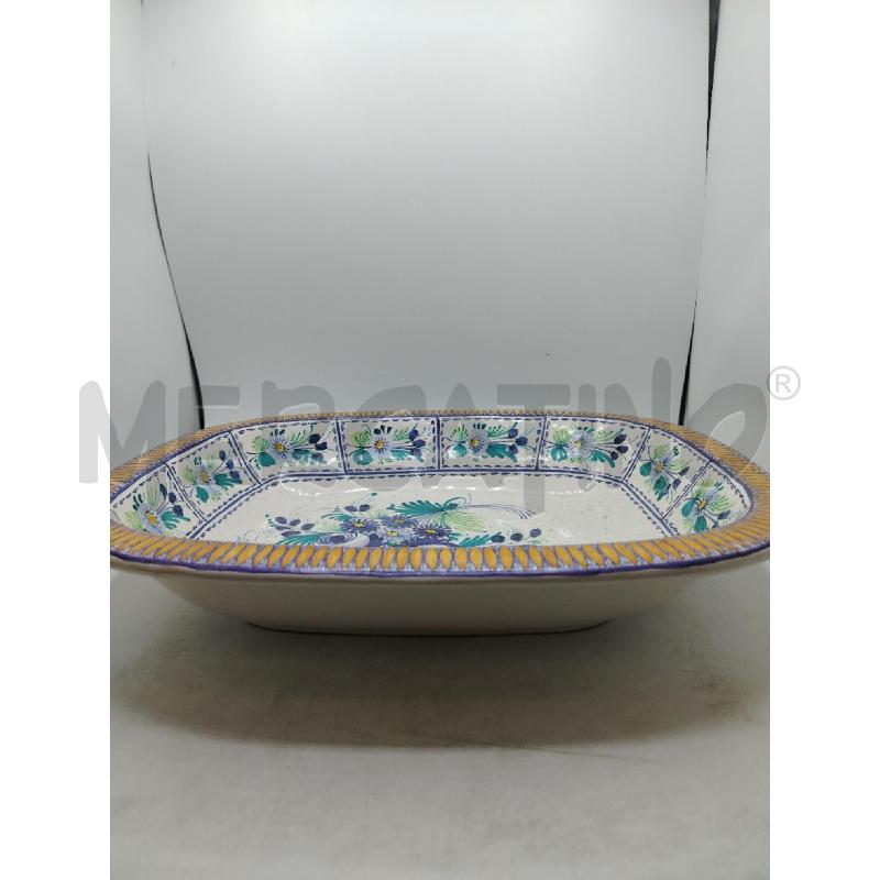 CENTTROTAVOLO VASSOIO CASTELLI FIORI BLU | Mercatino dell'Usato Roma viale tirreno 2