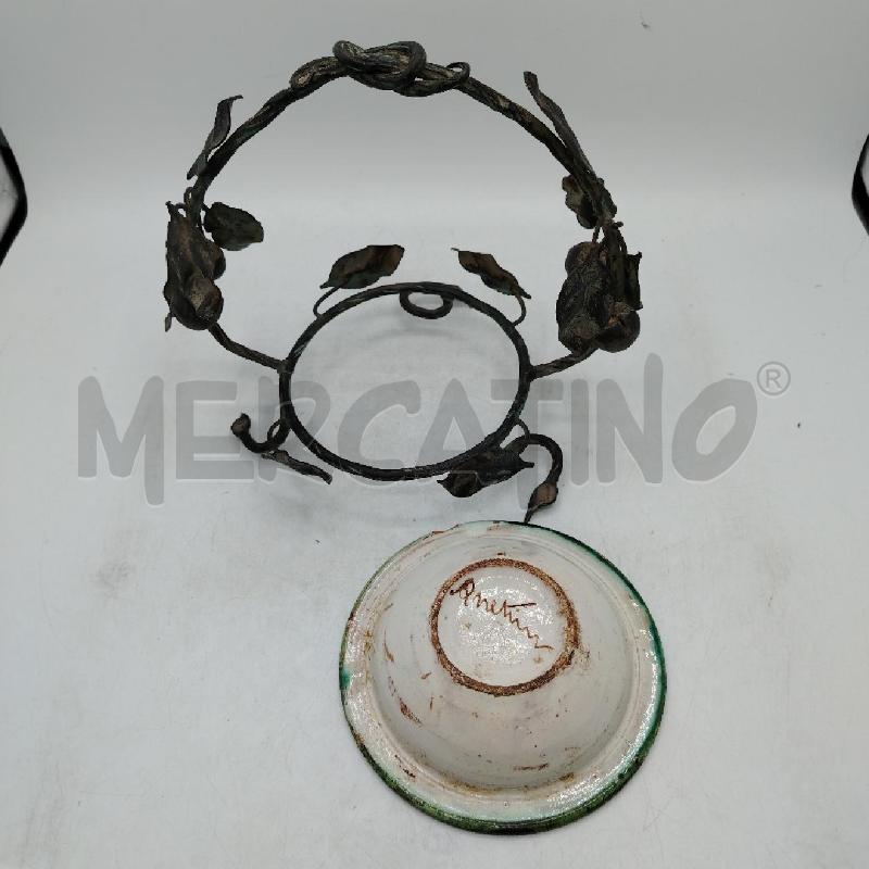 CESTO MET FOGLIE PIATTINO CER ARETI | Mercatino dell'Usato Roma viale tirreno 4