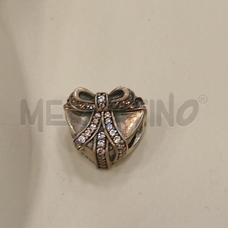 CHARM PANDORA CUORE FIOCCO STRASS VI | Mercatino dell'Usato Roma viale tirreno 1