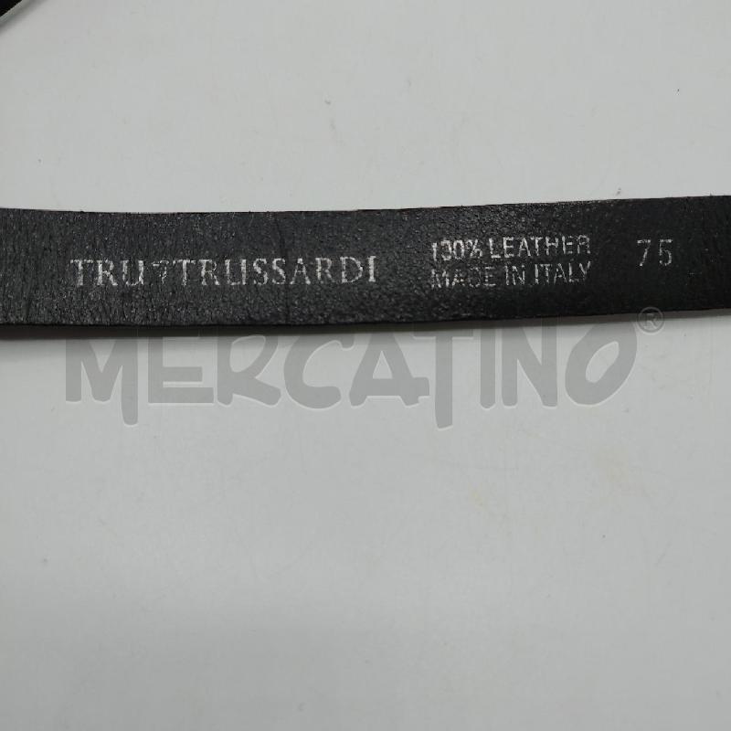 CINTURA D TRUSSARDI NE SOTTILE PLACCA ARGETATA  | Mercatino dell'Usato Roma viale tirreno 3