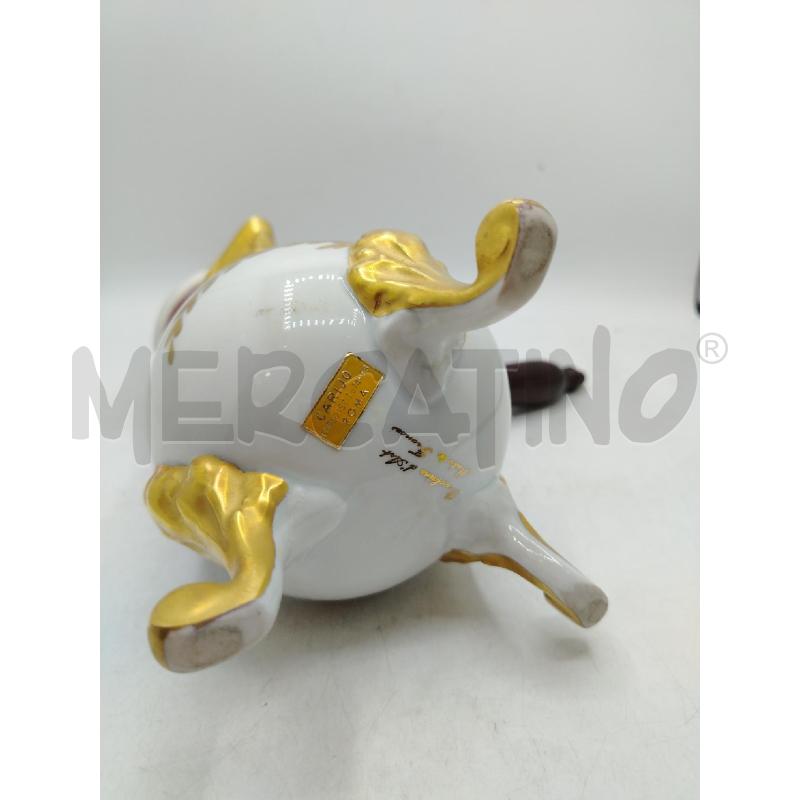 CIOCCOLATIERA POPRCELLANA DEC ORO FIORI COL DA RIV | Mercatino dell'Usato Roma viale tirreno 4