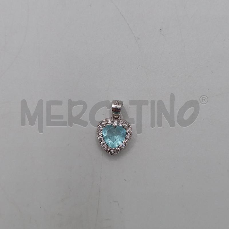 CIONDOLO ARGENTATO CUORE CE  | Mercatino dell'Usato Roma viale tirreno 1