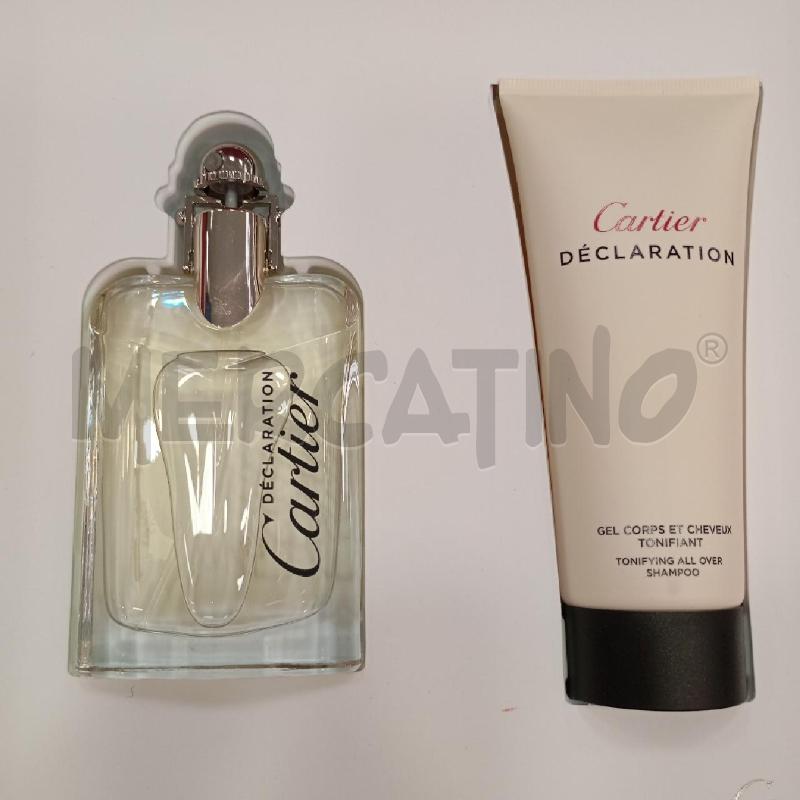 COFANETTO CARTIER DECLARATION PROFUMO+ GEL CORPO | Mercatino dell'Usato Roma viale tirreno 2