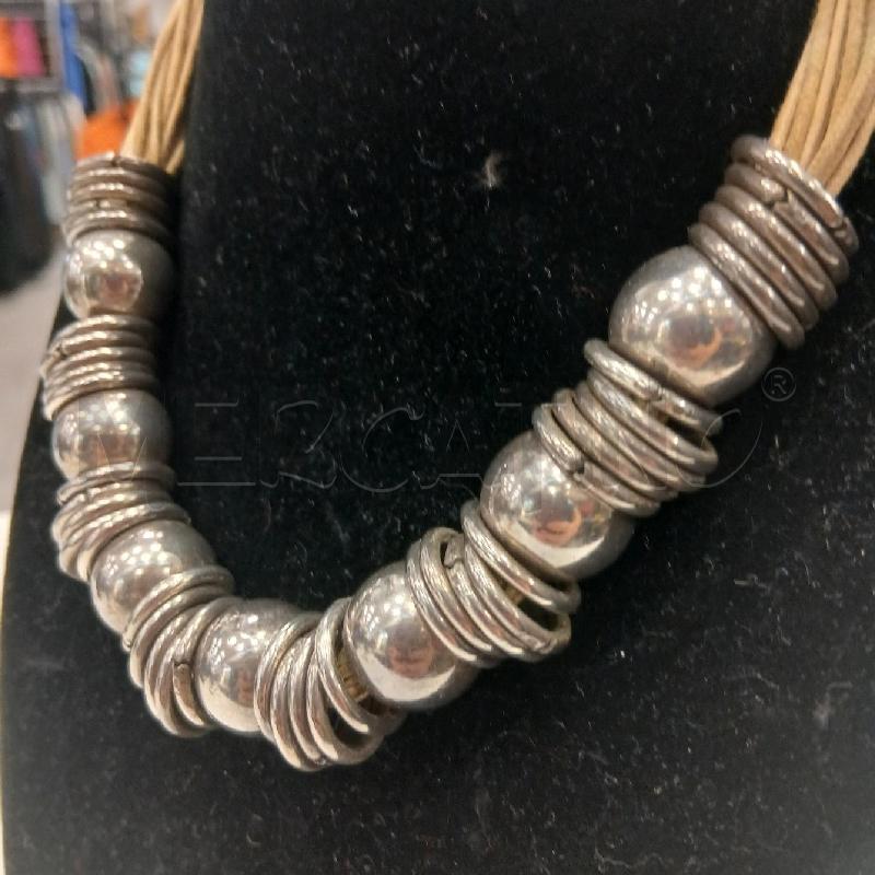 COLLANA 10M2 PIU FILI BE SFERE DISCHI GR  | Mercatino dell'Usato Roma viale tirreno 3