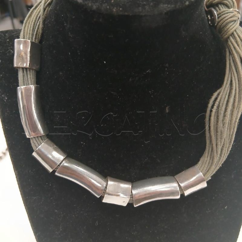 COLLANA 10M2 PIU FILI VE MIL SCURO TUBI GR  | Mercatino dell'Usato Roma viale tirreno 3