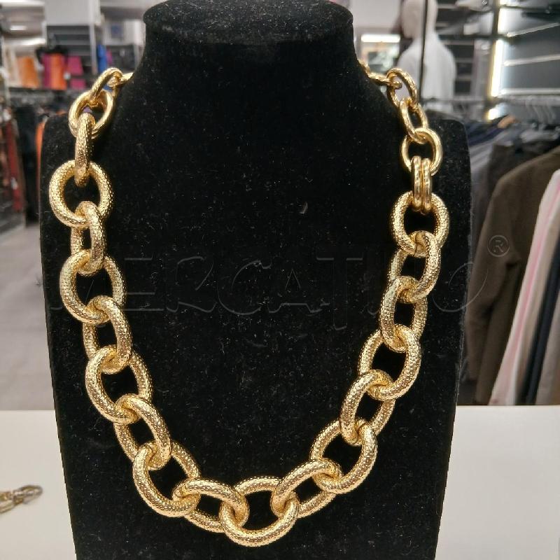 COLLANA 1 A ERRE CATENA DOR PUNTINATA  | Mercatino dell'Usato Roma viale tirreno 1