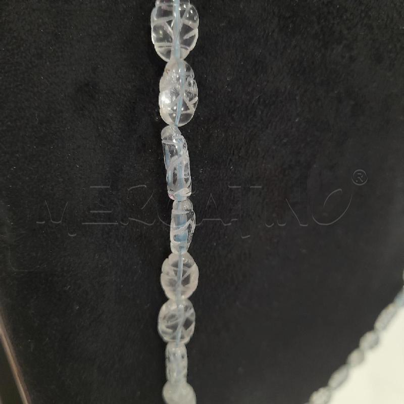 COLLANA ACQUAMARINA CHIUS MET FILO CELESTE | Mercatino dell'Usato Roma viale tirreno 3