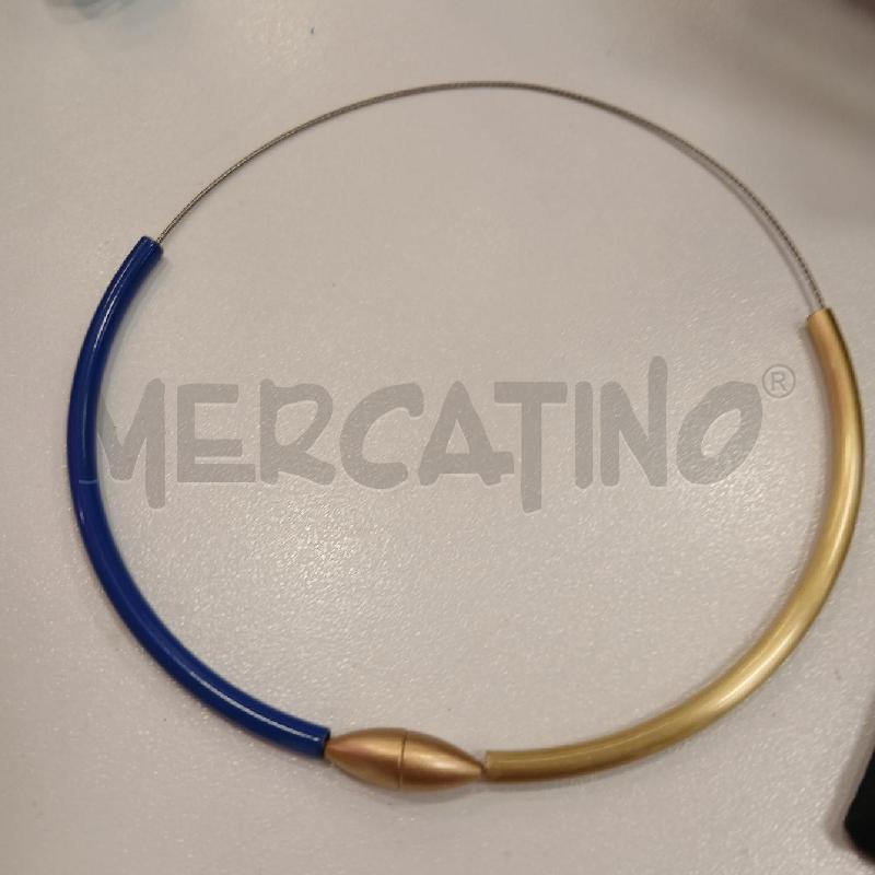 COLLANA ALESSANDRA CARAVANI DESIGN BL ORO | Mercatino dell'Usato Roma viale tirreno 1