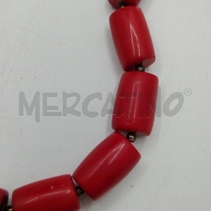 COLLANA ARGENTATA CORALLO RSS | Mercatino dell'Usato Roma viale tirreno 3