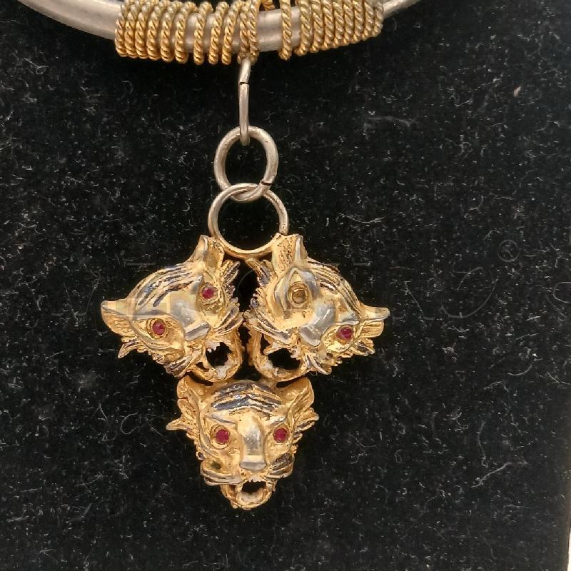 COLLANA BIJOUX CASCIO CIONDOLO TIGROTTO | Mercatino dell'Usato Roma viale tirreno 2