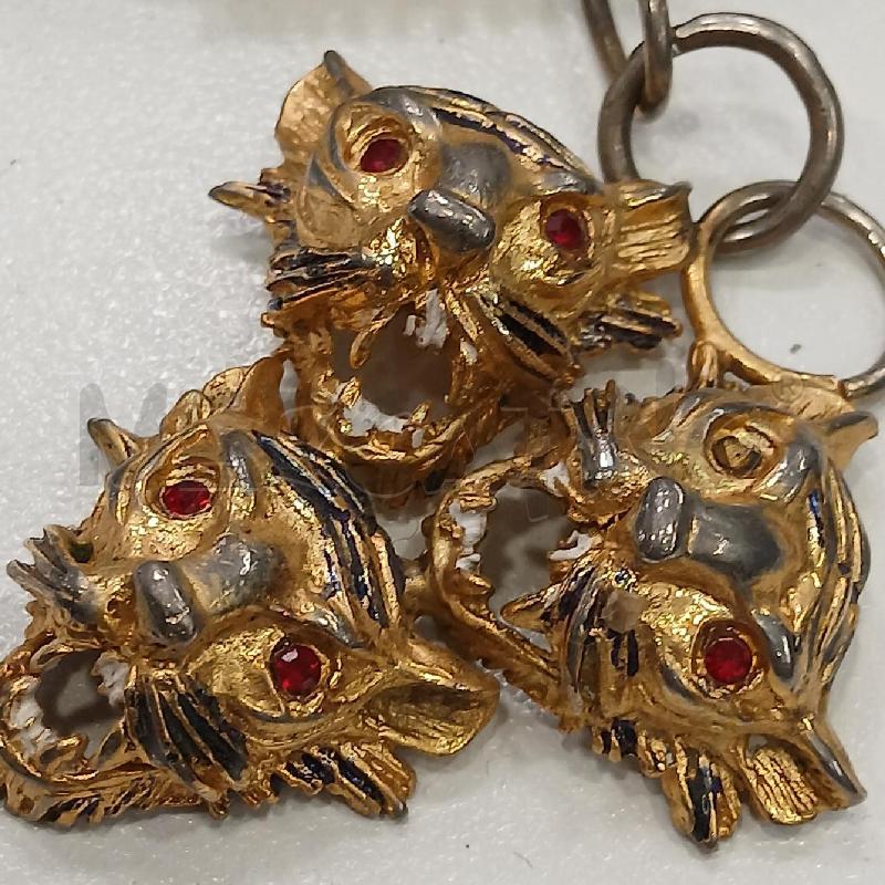 COLLANA BIJOUX CASCIO CIONDOLO TIGROTTO | Mercatino dell'Usato Roma viale tirreno 5